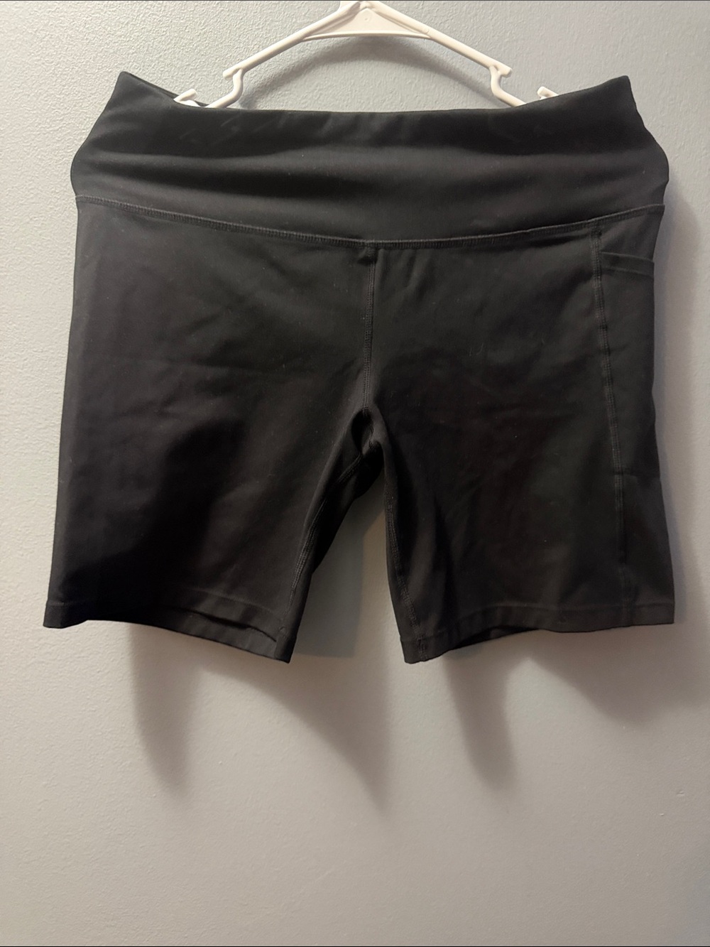 DKNY Black High-Rise Bike Shorts